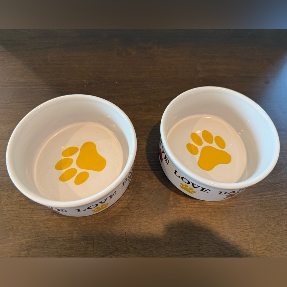 GIBSON-Set of 2 ceramic dog bowls - Picture 5 of 8